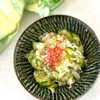 胡瓜と新玉ねぎのしらすナムル