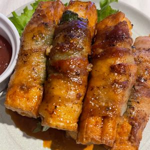 rikoの作ってみた!投稿(とろ～りチーズがたまらない♪厚揚げ大葉肉巻き)