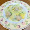 るるる♪の作ってみた!投稿(和風のヘルシークリーム♡白菜と鶏団子の白だし豆乳スープ)