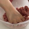【ふわふわジューシー♡絶品きのこの煮込みハンバーグ】の工程2