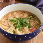 【とろとろ卵とカニカマのあんかけうどん】簡単なのに絶品！