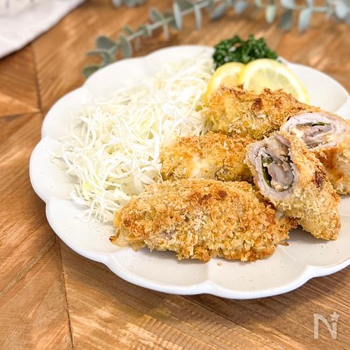 揚げない梅しそチーズカツ