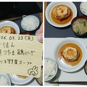 日本茶好きなきつね🦊の作ってみた!投稿(【照りたま鶏バーグ】ワンパン！肉感のこしたままふんわり♡)