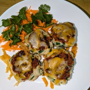 joe sanの作ってみた!投稿(【捏ねて焼くだけ！絶品♡︎ニラチーズ味噌つくね】)