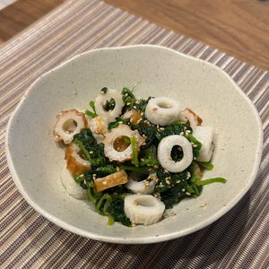 単身赴任おじさんの作ってみた!投稿(さっと作れる♪あと一品に【ほうれん草とちくわのさっぱり和え】)