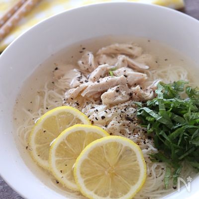 【旨塩レモンそうめん】爽やかさっぱり♪暑い日にピッタリ！