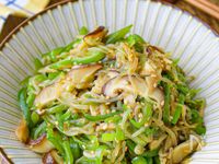 旨みたっぷり！【ピーマンと白滝の中華炒め】作り置きにも
