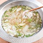 白だしで味付け簡単！大根と長ネギの鍋