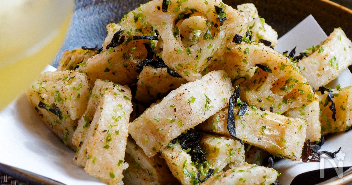 ポテトフライ超え!?【レンコンフライのり塩こんぶ味】