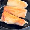 巻くだけ簡単!【新玉ねぎと生ハムのチーズ春巻き】の工程3
