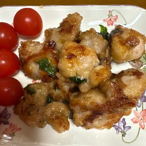 1015810の作ってみた!投稿(鶏の梅しそ照り焼き【#作り置き #お弁当】)