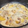 さつまいもとキノコのクリーム煮〜チキンステーキの工程3