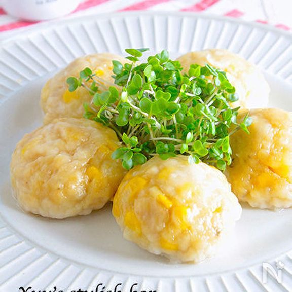 何度も作りたい！皮なしなのにモッチモチ柔らか♡コーンシュウマ