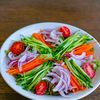 ムルフェ(水刺身)・お好みのお刺身とたっぷり野菜と素麺で♪の工程4