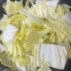 白菜とベビーほたてのクリーム炒めの工程1