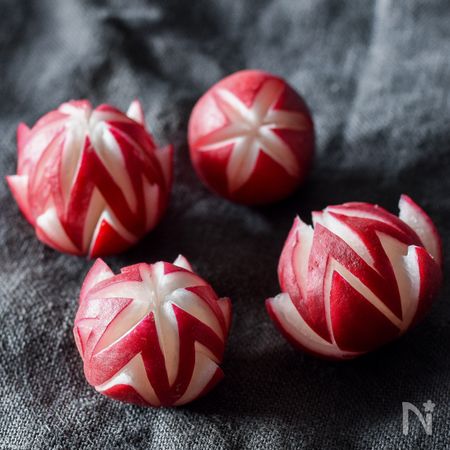 意外と簡単 ラディッシュの飾り切り By みずか レシピサイト Nadia ナディア プロの料理家のおいしいレシピ