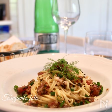 マグロとしその実漬の冷製パスタ イタリア発の和風イタリアン By Tsugumi レシピサイト Nadia ナディア プロの料理家のおいしいレシピ マグロとしその実漬の冷製パスタ イタリア発の和風イタリアン By Tsugumi レシピサイト Nadia ナディア プロの料理家のおいしいレシピ