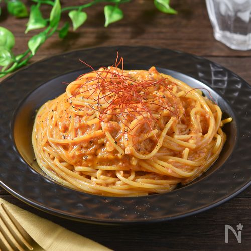 【赤いペペたま】10分で旨辛やみつきパスタ♪