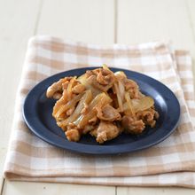 豚肉の甘辛らっきょうカレー炒め