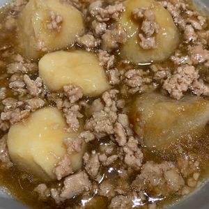 705の作ってみた!投稿(ホクホクねっとり♪ご飯がすすむ♪『里芋の甘辛♡そぼろ煮』)