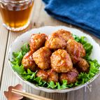焼肉のたれで簡単♪肉団子の甘酢あん