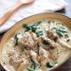 【鶏肉とほうれん草のヘルシークリーム煮】主食の材料はお好みで