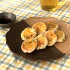 桜えびとごまチーズ入りれんこん餅