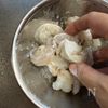 海老とねぎのかき揚げ【揚げない天ぷら】の下準備