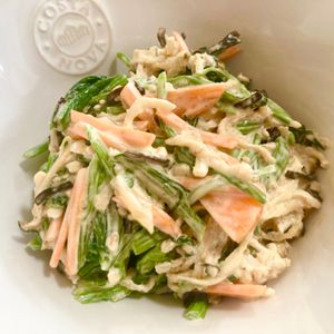 ゆかりの作ってみた!投稿(連日作った激うま副菜♡切り干し大根とほうれん草の塩昆布和え)
