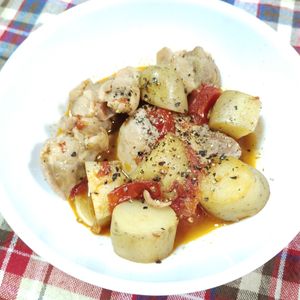 M＊Pの作ってみた!投稿(鶏肉とトマトで作る【洋風 鶏トマト肉じゃが】)