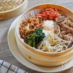 【腸活ビビンバ】冷凍ご飯もせいろでふっくら♪