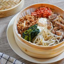【腸活ビビンバ】冷凍ご飯もせいろでふっくら♪