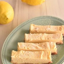 レンジで５分！爽やかレモンのスティック塩チーズケーキ