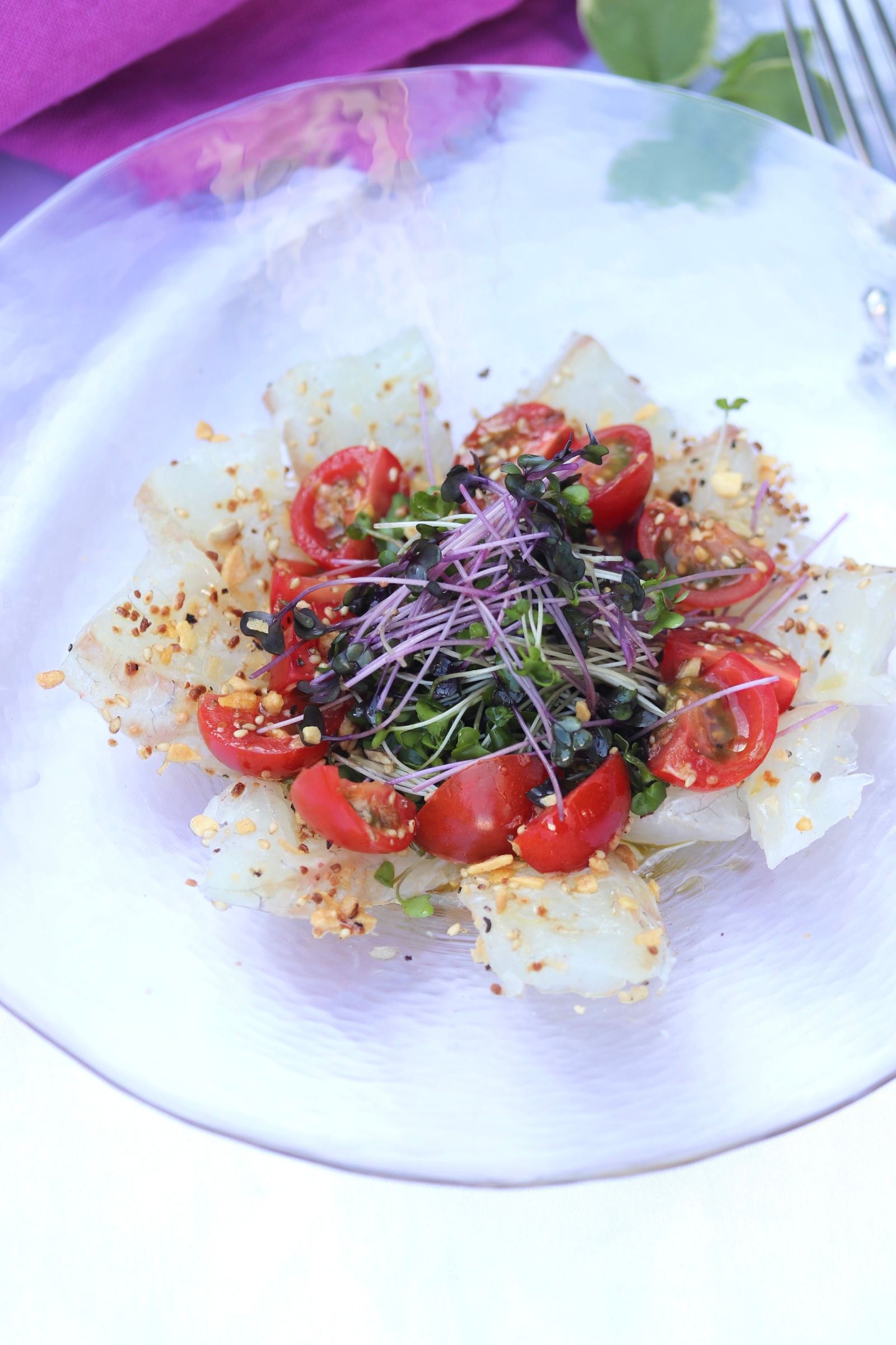 ザクザク食感がやみつき！味付け簡単！【真だいのカルパッチョ