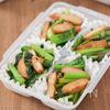 【冷凍作り置き】小松菜とさつま揚げのごま炒め