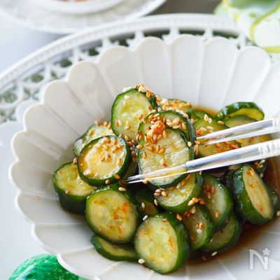 【ポリポリピリ辛きゅうり】調味料大さじ1＊懐かしい給食の味