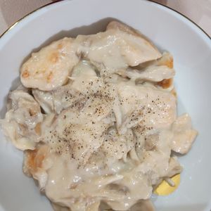 milkの作ってみた!投稿(ワンパン10分!【鶏むね肉ときのこのクリーム煮】牛乳で簡単♩)