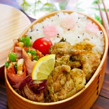 つまみ食い注意♪わが家定番の海苔塩唐揚げ【お弁当定番】