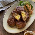 うずら卵入り【カレー風味のハンバーグ】夏のお弁当にも