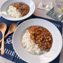 食感が楽しい!根菜キーマカレー