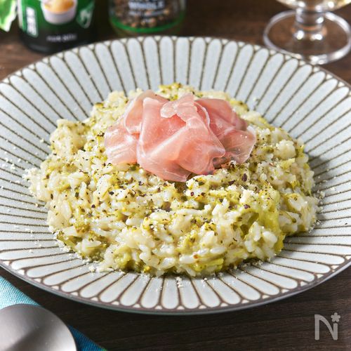 【ブロッコリーのチーズリゾット】包丁不要の炊飯器一撃レシピ♪