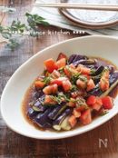 アンチエイジング。レンジなすとトマトの和風マリネ