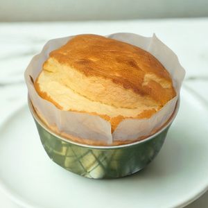 けーの作ってみた!投稿(水切り不要ヨーグルトで作るベイクドスフレチーズケーキ)