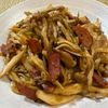 楽ラク手抜キッチン🐶🐾の作ってみた!投稿(10分で完成！3種きのこの焼きうどん)