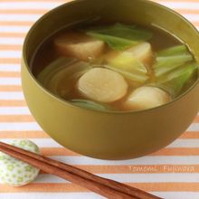 麩とキャベツのみそ汁
