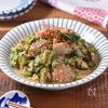 鯖缶の煮汁で味が決まる！きゅうりとわかめの濃厚ごま酢和えの工程4