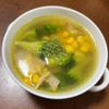 たかやの作ってみた!投稿(【ブロッコリーとコーンのコンソメスープ】簡単洋風スープ♬)