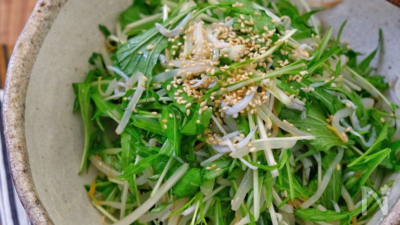 水菜ともやしとしらすのナムル風サラダ By 松山絵美 レシピサイト Nadia ナディア プロの料理家のおいしいレシピ