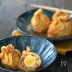＊大豆入りうずら鶏ひき巾着煮＊作り置きに◎めんつゆで簡単！
