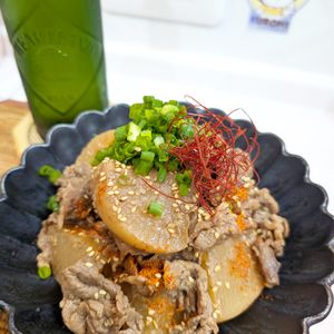 ふゆの作ってみた!投稿(味染み大根と牛こまの韓国風煮)